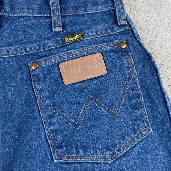 Vintage Wrangler Jeans Womens 14 Blue Cowboy Cut USA American Denim 13MWZMR‎ - Picture 9 of 10